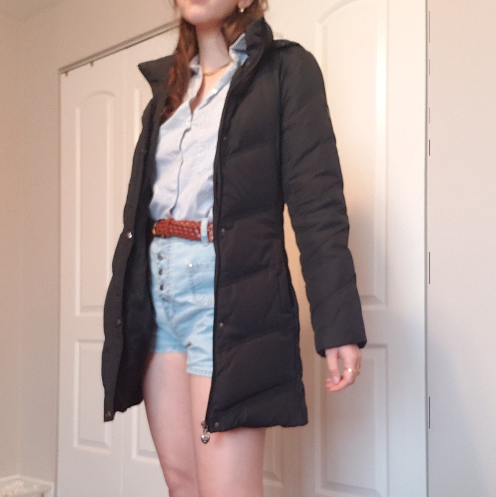 GUESS Winter Autumn Down Black Coat